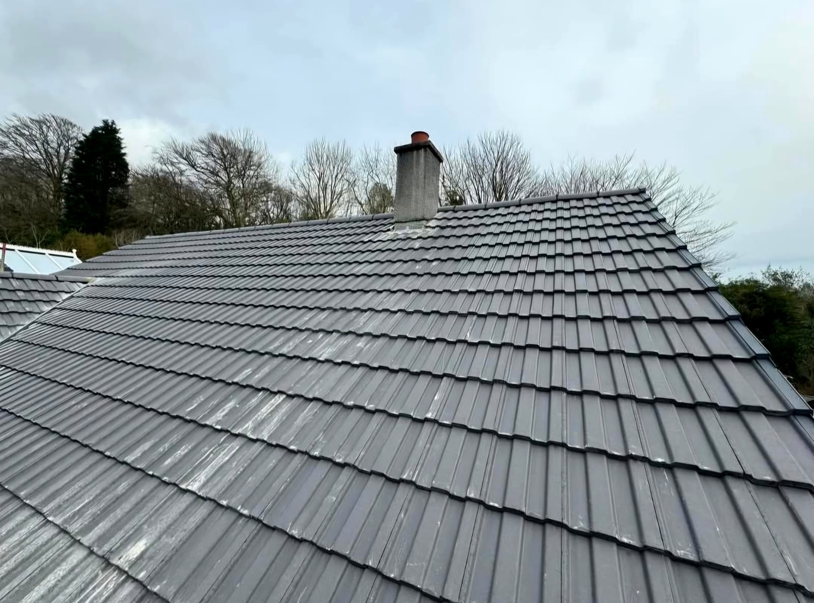 B&M roofing job in progress