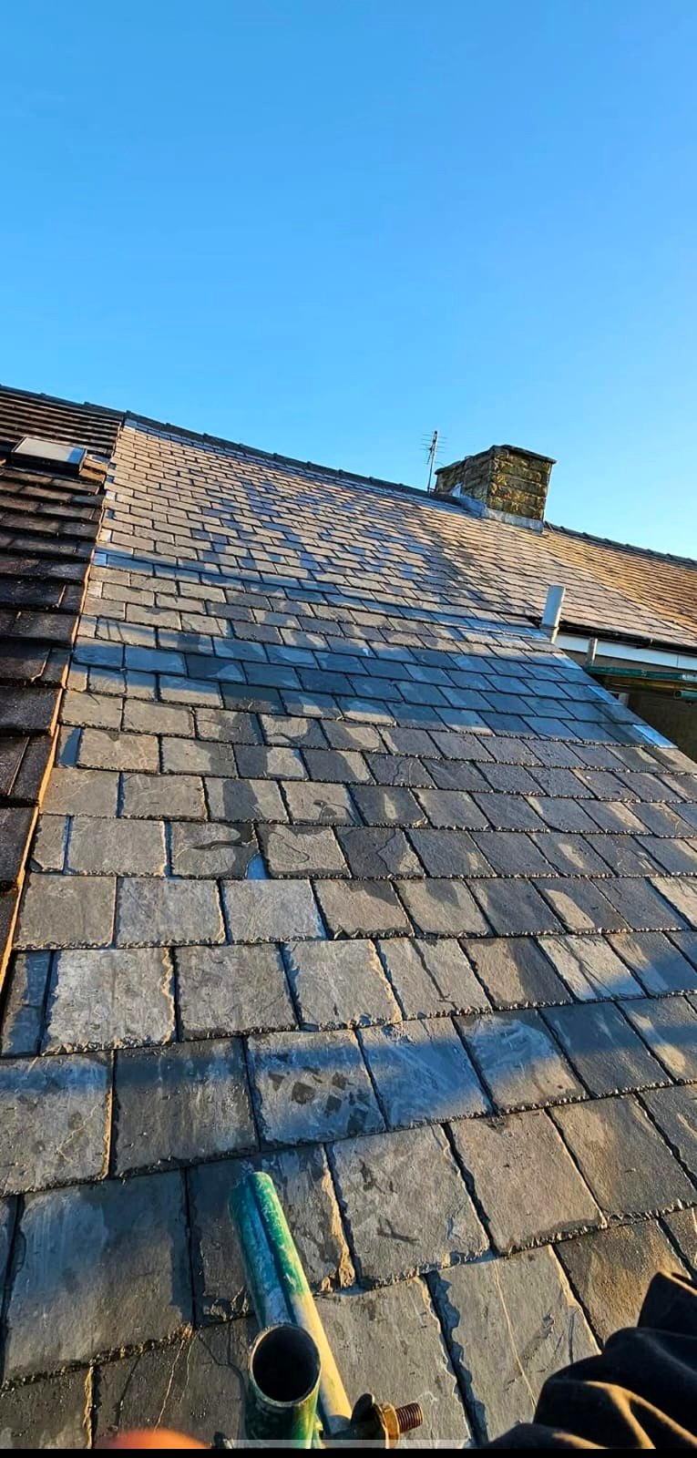 B&M roofing job in progress